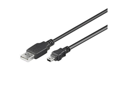 PremiumCord kabel USB 2.0, A-B mini, 5pinů, 0,5m