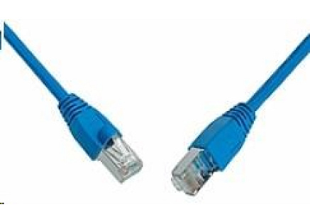Solarix Patch kabel CAT6 SFTP PVC 0,5m modrý snag-proof C6-315BU-0,5MB