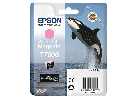 EPSON ink bar ULTRACHROME HD "Kosatka" - Vivid Light Magenta - T7606 (25,9 ml)