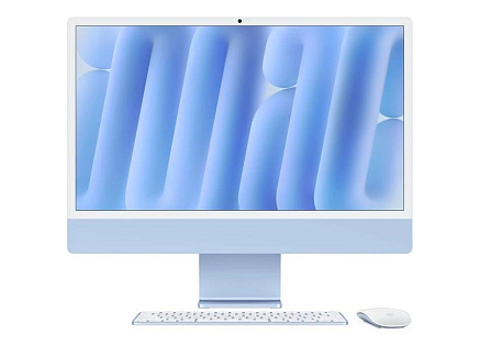 Apple iMac 24'' 4.5K display M4 chip 10-core CPU and 10-core GPU, 16GB, 512GB SSD - Blue