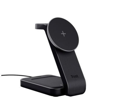 TRUST Bezdrátová nabíječka 3v1 Viro, pro IPhone, Apple Watch a Airpods, černá TRUST Bezdrátová nabíječka 3v1 Viro, pro IPhone, Apple Watch a Airpods, černá