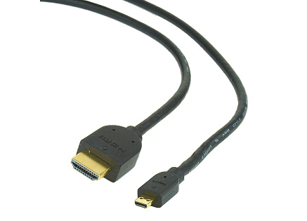 GEMBIRD Kabel HDMI-HDMI micro 3m, 1.3, M/M stíněný, zlacené kontakty, černý