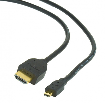 GEMBIRD Kabel HDMI-HDMI micro 3m, 1.3, M/M stíněný, zlacené kontakty, černý