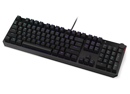 ENDORFY Klávesnice Thock CZ Red, Mechanická, USB, ARGB, černá