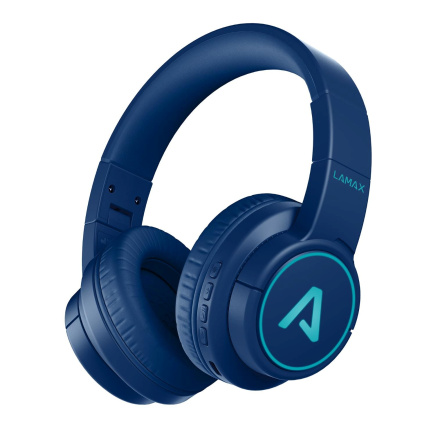 LAMAX GlowKid1 - dětská náhlavní sluchátka - blue