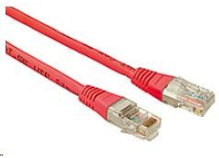 Solarix Patch kabel CAT5E UTP PVC 3m červený non-snag-proof C5E-155RD-3MB