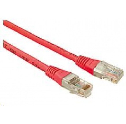 Solarix Patch kabel CAT5E UTP PVC 3m červený non-snag-proof C5E-155RD-3MB