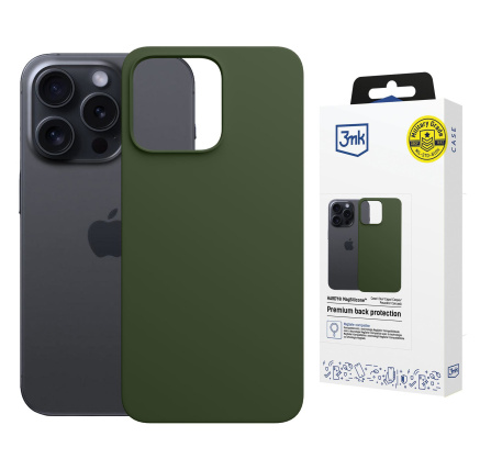 3mk ochranný kryt HARDY MagSilicone pro Apple iPhone 13 Pro Max Alpine Green 3mk ochranný kryt HARDY MagSilicone pro Apple iPhone 13 Pro Max Alpine Green