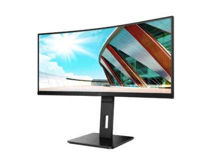 AOC MT VA LCD WLED 34" CU34P2A - VA panel, 3440x1440, 1ms, 2xHDMI, DP, USB, repro, nast vyska