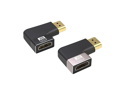 PREMIUMCORD Adaptér spojka 8K HDMI A - HDMI A, F/M, do úhlu 90° - pravá