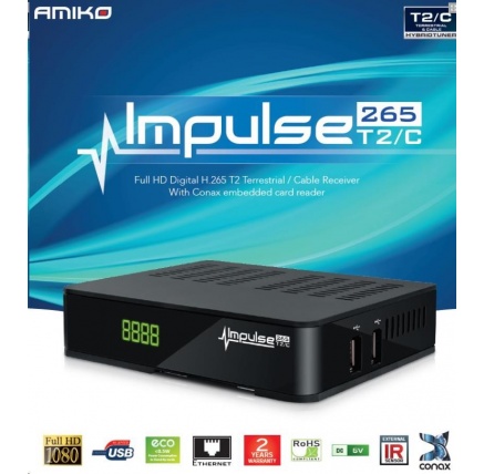 AMIKO SET TOP BOX DVB-T/T2/C Amiko Impulse H265