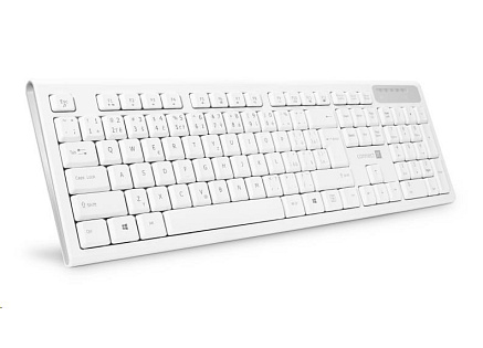 CONNECT IT Multimediální bezdrátová klávesnice, (+2x AAA baterie zdarma), CZ + SK verze, bílá