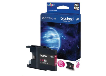 BROTHER INK LC-1280XLM, purpurový inkoust pro MFC-J6910DW, 1 200 str.