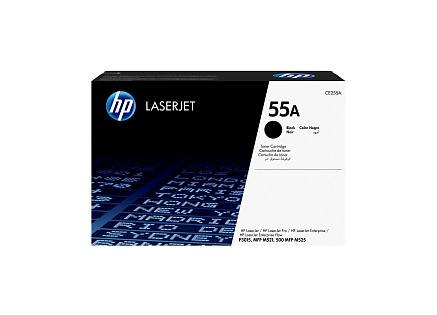 HP 55A Black LJ Toner Cart, CE255A (6,000 pages) HP 55A Black LJ Toner Cart, CE255A (6,000 pages)