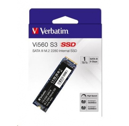 VERBATIM SSD Vi560 S3 M.2 512GB SATA III, W 560/ R 520MB/s