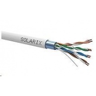 Instalační kabel Solarix FTP, Cat5E, licna, PVC, box 305m SXKL-5E-FTP-PVC-GY