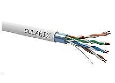 Instalační kabel Solarix FTP, Cat5E, licna, PVC, box 305m SXKL-5E-FTP-PVC-GY Instalační kabel Solarix FTP, Cat5E, licna, PVC, box 305m SXKL-5E-FTP-PVC-GY