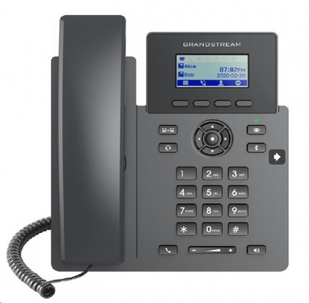 Grandstream GRP2601 [VoIP telefon - 2.21" 132 x 48 grafický,  2x SIP účet, 2x RJ45 10/100 Mbps]