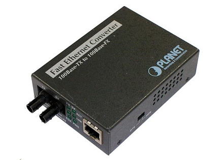 Planet FT-801 multimode ethernet konvertor s přepínačem 10/100BaseTX/FX (ST)