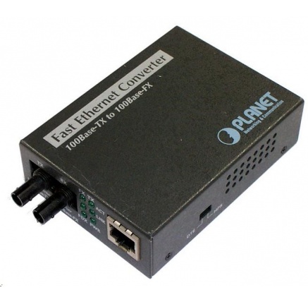 Planet FT-801 multimode ethernet konvertor s přepínačem 10/100BaseTX/FX (ST)