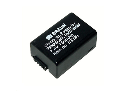 Braun akumulátor PANASONIC BMB9, Leica BP-DC9, 750mAh Braun akumulátor PANASONIC BMB9, Leica BP-DC9, 750mAh