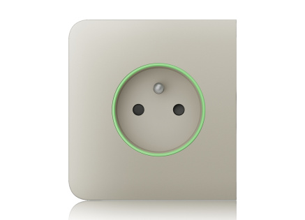 Ajax  SideCover (smart) - Boční kryt zásuvky, horizontální, slonová kost