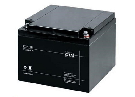 Baterie - CTM CT 12-24 (12V/24Ah - M5), životnost 5let