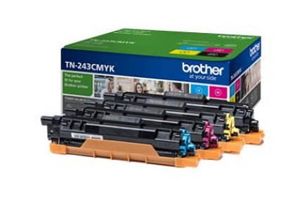 BAZAR - BROTHER Toner TN-243CMYK - PRO HLL32x0 DCPL35x0 MFCL37x0 - cca 1000stran SADA - poškozený obal