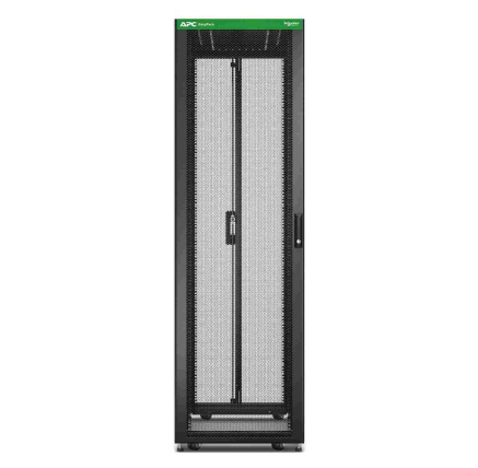 APC Easy Rack 600mm/42U/1000mm, with Roof, castors, feet and 4 Brackets, No Side panels, Bottom, black