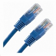 Patch kabel Cat5E, UTP - 1m, modrý