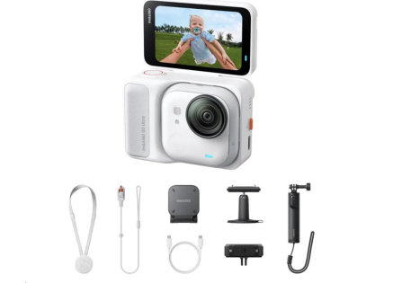 Insta360 GO Ultra Creator Bundle miniaturní akční kamera, 4K Ultra HD, 60fps, magnetický systém uchycení, bílá Insta360 GO Ultra Creator Bundle miniaturní akční kamera, 4K Ultra HD, 60fps, magnetický systém uchycení, bílá