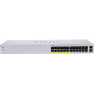 Cisco switch CBS110-24PP (24xGbE, 2xGbE/SFP combo, 12xPoE+, 100W, fanless) - REFRESH