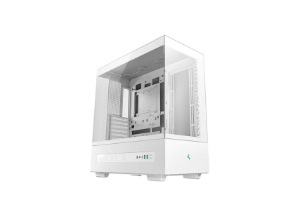 DEEPCOOL Case CH690 DIGITAL WH, ATX, Průhledná bočnice, bílá