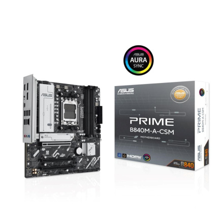 ASUS MB Sc AM5 PRIME B840M-A-CSM, AMD B840, 4xDDR5, 2xDP, 1xHDMI, mATX