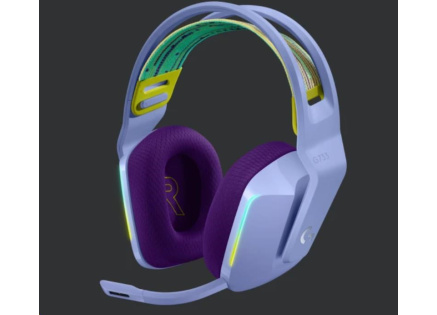 Logitech herní sluchátka G733, LIGHTSPEED Wireless RGB Gaming Headset, EMEA, lilac