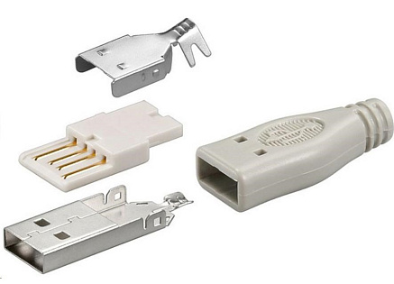 goobay Konektor USB typu A samec pájecí konektor (jen po 10ks)