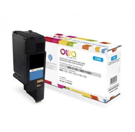 OWA Armor toner pro DELL 1250, 1350, 1355, C1760, C1765, 1400 Stran, 593-11141, modrá/cyan OWA Armor toner pro DELL 1250, 1350, 1355, C1760, C1765, 1400 Stran, 593-11141, modrá/cyan