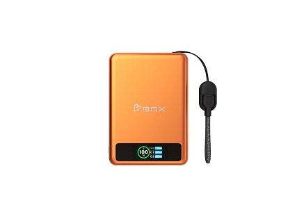 BMX SolidSafe™ 10K Solid-State Magnetic Power Bank, Orange BMX SolidSafe™ 10K Solid-State Magnetic Power Bank, Orange