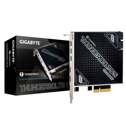 GIGABYTE rozšiřující karta Thunderbolts 5, PCIe 4.0x4, 3xMini-DP