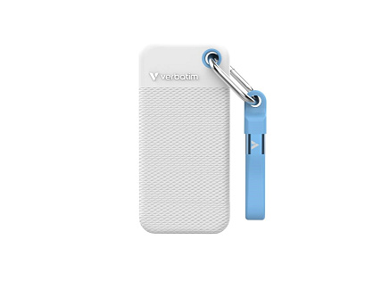 VERBATIM externí SSD 1TB Pocket SSD, USB-C, Bílá