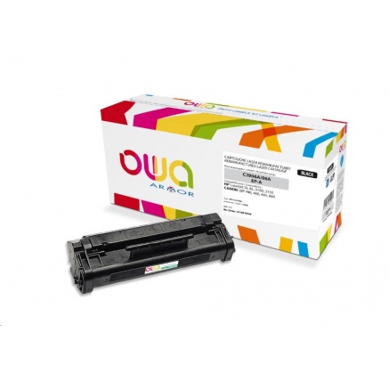 OWA Armor toner pro HP Laserjet 5L, 6L, 3100, 3150, 2500 Stran, C3906A, černá/black OWA Armor toner pro HP Laserjet 5L, 6L, 3100, 3150, 2500 Stran, C3906A, černá/black