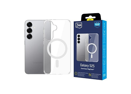 3mk ochranný kryt EverClear Magcase pro Samsung Galaxy S25