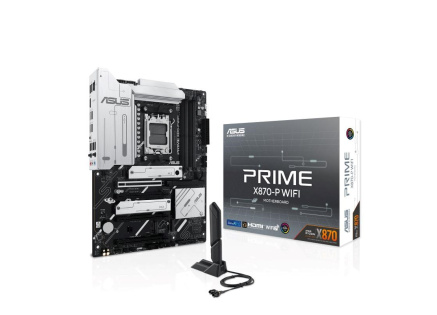 ASUS MB Sc AM5 PRIME X870-P WIFI, AMD X870, 4xDDR5, 1xHDMI, 2xUSB4, WiFi