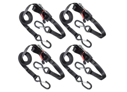 Master Lock Upínací popruhy s ráčnou a háčky  - 425 cm (4 ks/blistr)