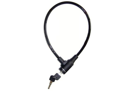 Master Lock Ocelové lanko na kolo  8269EURDPRO_65cm, černé