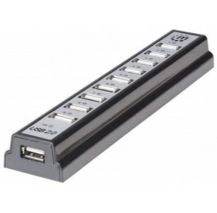 MANHATTAN Hi-Speed USB 2.0 Desktop Hub, 10 portů