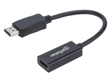 MANHATTAN Adaptér, DisplayPort, DP-Male/HDMI-Female, černý MANHATTAN Adaptér, DisplayPort, DP-Male/HDMI-Female, černý
