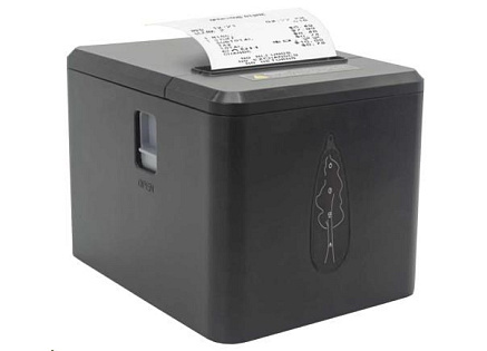 Birch CV2-UN Pokladní tiskárna s řezačkou, USB+LAN, černá, tisk v českém jazyce