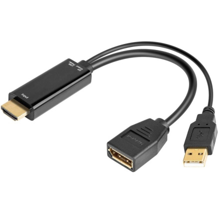 PREMIUMCORD adaptér HDMI to DisplayPort s napájením PREMIUMCORD adaptér HDMI to DisplayPort s napájením