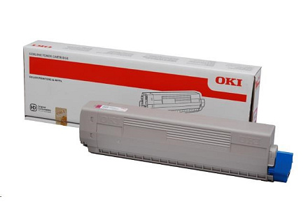 BAZAR - OKI Magenta toner do C822 (7 300 stránek) - Poškozený obal (Komplet)